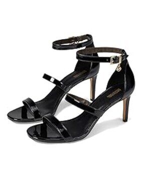 Michael Kors Black Leather Koda Sandals Size 8